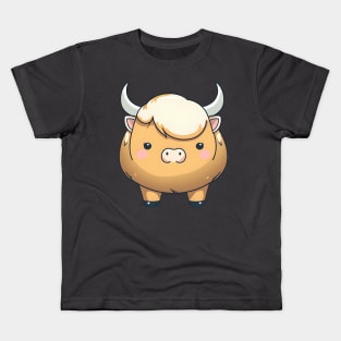 Brown cow bull Kids T-Shirt